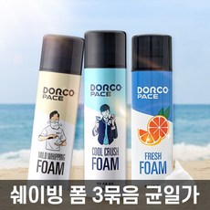 PACE 쿨 크러쉬 대용량 쉐이빙 폼, 250ml, 3개