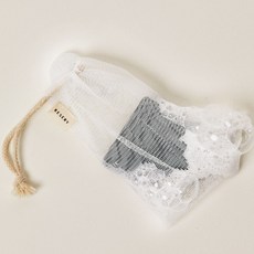 케세리 버블앤버블 메이커 파우치 풍성한 4겹 비누 거품망, 1개