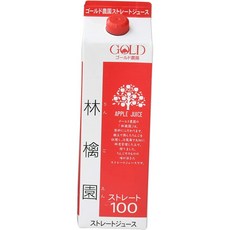 골드 농원 종이 팩 주스 링고엔 1000g 6개 사과 100% 쥬스 애플 아오모리 일본, 1L