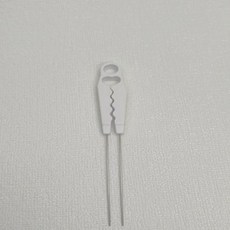 CP 拼豆筆鑷子，長款雙針，簡約省力款, 白,1.2質量不好的豆會卡, 1個