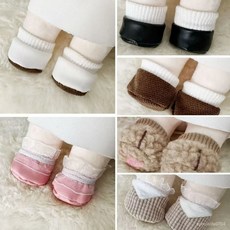 臺灣出貨 20cm娃衣 娃鞋 棉花娃娃鞋子毛絨公仔玩偶替換鞋男娃女娃鞋子娃用配件 娃衣 娃娃配飾 娃娃配件 娃娃換裝, 1個, 咩咩小鞋子,僅鞋子（適用20cm棉花娃娃）