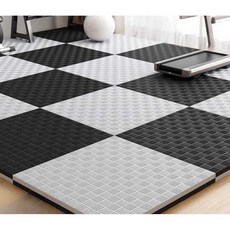 체육관매트 태권도장매트 바닥 쿠션 방음 충격흡수, 1m x 2.5cm 레드/블루 양면