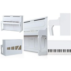 KAWAI 河合原廠 直立式鋼琴 音樂啟蒙, 白色, 1個