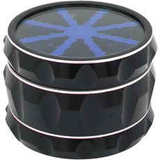 투명 뚜껑이 있는 알루미늄 합금 그라인더 2.5인치파란색, Gray