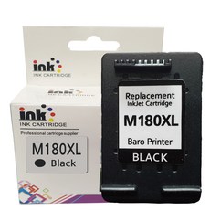 삼성 INK C180 XL 프리미엄 4배 대용량 SL-J1660 1665 1770FW, {최신상품M180XL 프리미엄 4배대용량 검정"}, 1개