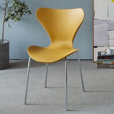 인테리어의자 식탁 의자 가구 가구 경량 북유럽, 생강옐로우 전기 도금 실버다리