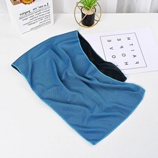 쿨타올 스포츠 아이스 쿨링 냉각 수건 블루 쿨타월 냉감타올 러닝 헬스 등산 골프 작업용 쿨링타올 단체선물 판촉물 사은품 대량구매, 단품