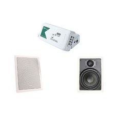 BOK BAZZO TWS無線藍牙擴大機與IW-106嵌入式喇叭組合, TWS藍牙小擴大機+ IW-106 6.5吋嵌入式喇叭（2支）送!!MKL N60(20米)喇叭線
