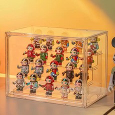 壓克力展示盒 盲盒公仔收納盒 防塵展示櫃, 1個, 集裝箱特大號全透明 超取限2個