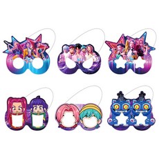 獵魔女團面具主題生日舞會派對裝飾用品, 1個, 面具12張+12彈力繩