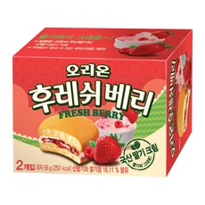 오리온 후레쉬베리 딸기, 56g, 6개