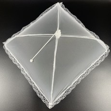 居家菜罩飯桌罩摺疊菜蓋罩傘家用餐桌食物罩子防蒼蠅網紗 直銷, 1個