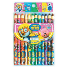 뽀로로 축지식 지구 색연필, 3개, 12색