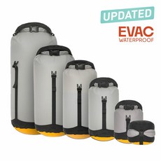 【Sea to Summit】30D eVac 超輕可透氣防水壓縮袋 - 高光灰 No.0110, 1個, 13L, 1個裝