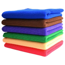 招財貓健康生活館 超細纖維魔布抹布 (加厚版) 30*30cm 10條裝-多功能清潔布 超強吸水, 多色, 1個