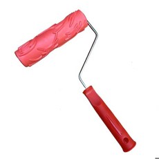 손잡이가 있는 고무 모조 목재 그레인 패턴 페인트 롤러 DIY 페인트 질감 안료 인쇄 벽 페인팅 롤러 가정용, 2, 1) 2