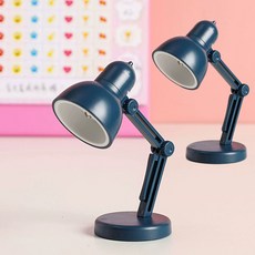 미니 라운드 스탠드 무드등 건전지형, 블루, 2개