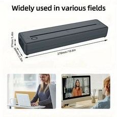 휴대용 복사기 출력 + 프린터 모바일 문서 100매 간편 간단 프린트 용지, G. 검은 색 A4 프린터에는 종이가 없습니다