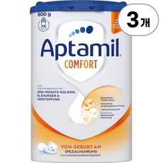 압타밀 컴포트 분유 출생부터 Aptamil Comfort Infant Formula from Birth 800g, 3개