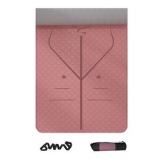 Hipidog Comli 中心線瑜伽墊套組, 棕色酒紅色