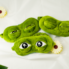 인싸 아이템 페페 슬픈개구리 안대 잠꾸러기개굴 개구리 수면 세안 밴드 눈 마사지 찜질 온열, 1개, 1개입