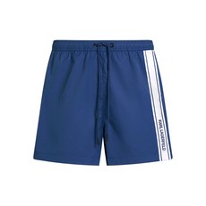 칼 라거펠트 로고 롱 스윔 쇼츠, 블루계열+화이트계열