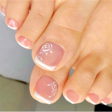 반짝몰 페디팁 17종 붙이는 셀프 패디, 1개, .프렌치로즈