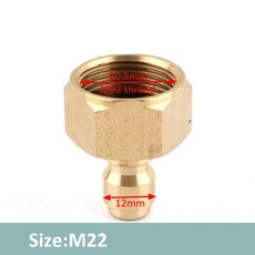 1pc 1/4 "황동 고압 퀵 커넥터 워터 건 어댑터 자동차 세탁기 조인트 정원 관개, 13 B-M22-GF, 1개
