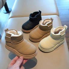 바이시유 키즈부츠 겨울 아동 유아 아기 털 안감 신발 여아 남아 부츠 방한화 쿠키