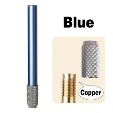 비뷰 아트 알루미늄 연필 연장 홀더 - 다양한 색상의 컬러 연필용 범용 연장기, 05 Blue