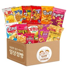 인기만점 봉지과자세트 12종 포카칩 홈런볼 허니버터칩 꼬깔콘 자갈치, 단품, 1세트