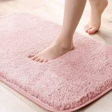 테루테루 빨아쓰는 욕실 호텔 주방 발매트, 핑크