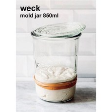 WECK 웩 몰드형 유리용기, 850ml, 1개, 850ml