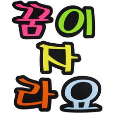 문자 펠트 5500 꿈이자라요, 4개