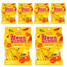 coowy 쿠위 탑젤리 탑후르츠 망고맛 280g, 6개