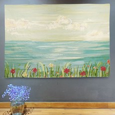 거실 카페 벽장식 그림 유화 패브릭포스터 수평선 소 yes+59988uZ, 본상품