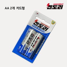839번 쎈도리 국산 AA 알카라인 건전지 카드형 2개입 / LR6 / 알이베터리, 1개