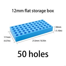 멀티 홀 디자인이있는 도구 홀더 트레이 드라이버 비트 저장 케이스, 10mm 50 holes, 1개