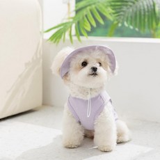 소형견 봄여름 얇은 통기성 애견 자외선차단 반려견 쿨링 재킷, L(추천체중 4-6kg내), 퍼플, 1개