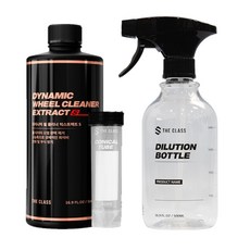 더클래스 다이나믹 휠클리너 익스트렉트S 타이어 갈변제거 휠 세정제 분진 제거제 500ml+딜루션 보틀, 1개, 500ml