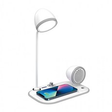 3in1 LED스탠드 수면침대등 블루투스스피커 핸드폰무선충전기 CW-CSL500