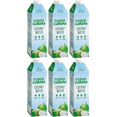 코코넛 워터, 6개, 1L