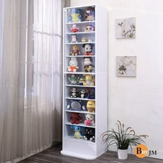 加深40低甲醛台灣製展示櫃180CM 收納櫃 置物櫃 玻璃櫃 模型櫃 公仔櫃 包包櫃 GK BO068, 木背板-白色(木板隔板)