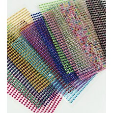 큐빅스티커 비즈 보석 반짝이 스티커 공예 장식 데코 탑꾸 만들기 재료 3mm, 1개, 큐빅스티커3mm-레드