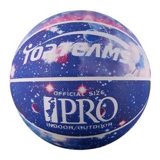 TOPTEAMS TPU 籃球 耐磨防滑 超高彈力 5號/7號球, 1個, 星際穿越(夜光款)