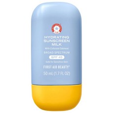 First Aid Beauty 콜로이드 오트밀 함유 퍼스트에이드 뷰티 수분 선크림 밀크 브로드 스펙트럼 45, 01번1.7 oz / 50 mL
