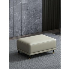 소파스툴 벤치 보조소파 쇼파 패브릭 보조의자 다리받침 거실, 베이지화이트 80 x 60 x 42가죽