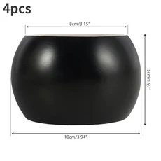테이블다리 단단한 목재 가구 다리 둥근 모양 번 발 교체 소파 발 5cm 높이 10x5cm 4 개, 한개옵션1, 한개옵션2, 01 black4pcs