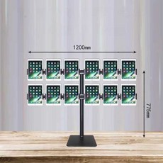 핸드폰 다중 거치대 여러대 멀티 책상용 고정대 매장, 1개, 태블릿 2단 6개