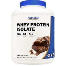 nutricost 分離乳清蛋白 牛奶巧克力口味, 2.268kg, 1個